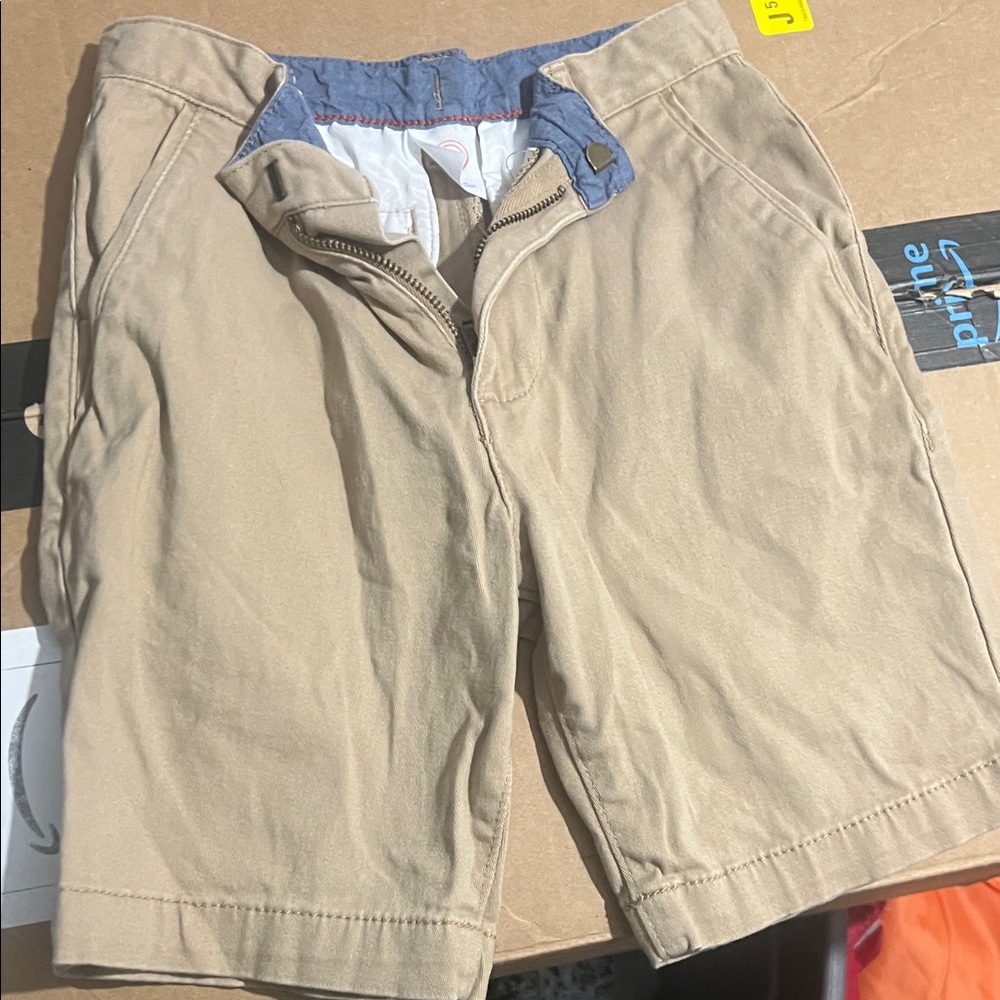 Wonder Nation Men's Tan Flat Front Shorts